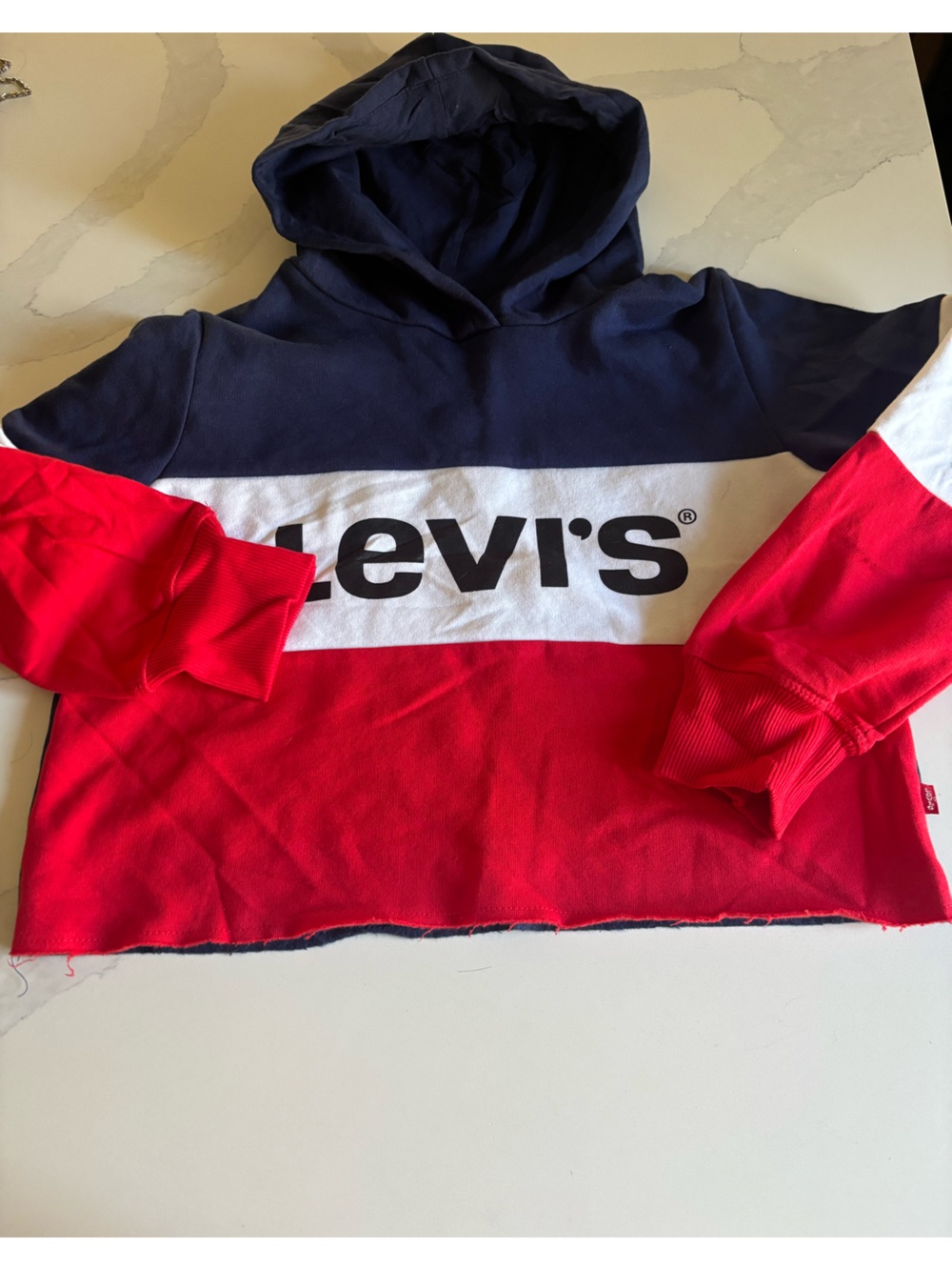 Levi's Kids Colorblock Hoodie - Navy, White & Red